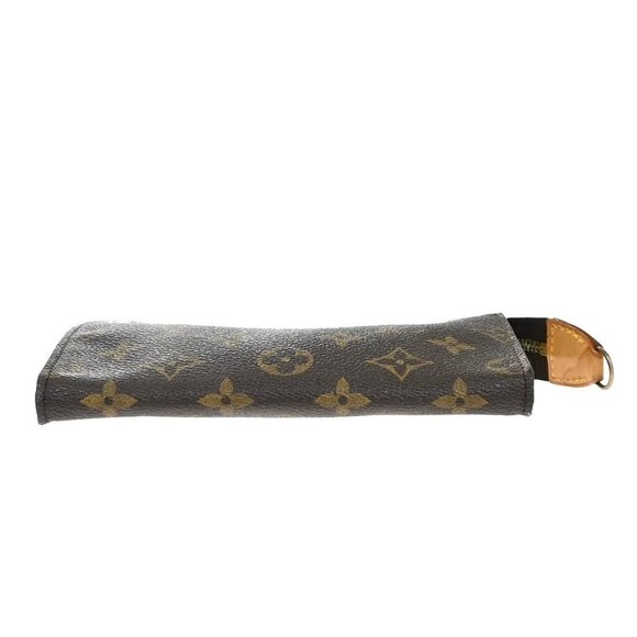 LOUIS VUITTON Logo BUCKET PM Pouch Bag Monogram Leather Brown France 05EF546 - Picture 5 of 13